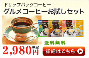 ドリップバッグコーヒー　グルメコーヒーお試しセット