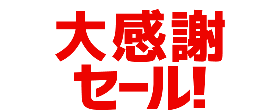 大感謝セール!