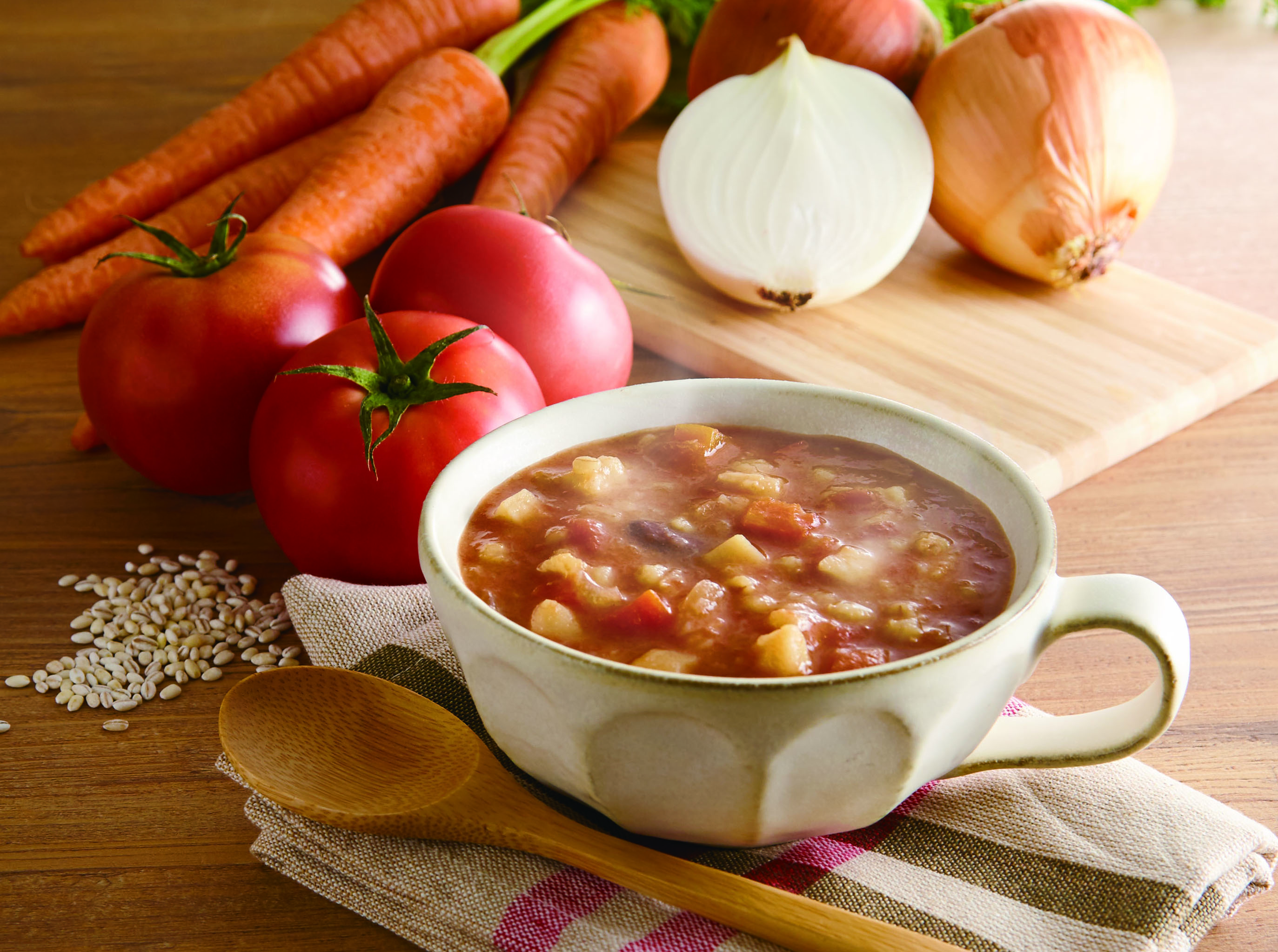 人気の「大人のための置き換えダイエット食」の美穀菜より、 「美穀菜 クロロゲン酸入り しっかり満足トマトスープ」が 新発売！！｜コーヒー通販 ブルックス