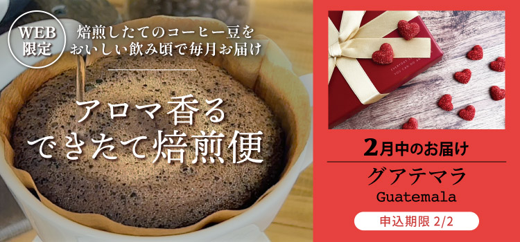 アロマ香る できたて焙煎便 2月中のお届け グアテマラ