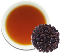 黒豆茶水色＆茶葉