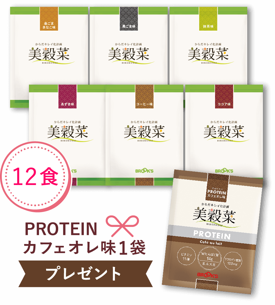 美穀菜トライアル980円セット(6個×2) 12食 PROTEINカフェオレ味1袋プレゼント