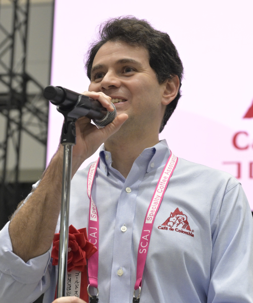 コロンビアコーヒー生産者連合会東京事務局コーヒーマネージャー サンティアゴ･サボガル氏