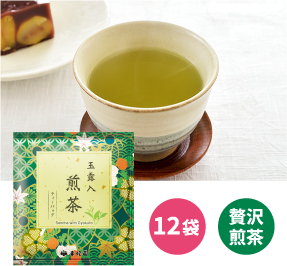 日本茶(個包装)玉露入煎茶ティーバッグ 12袋 贅沢煎茶