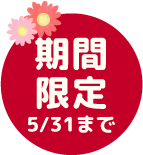 期間限定 5/31まで