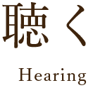 聴く Hearing