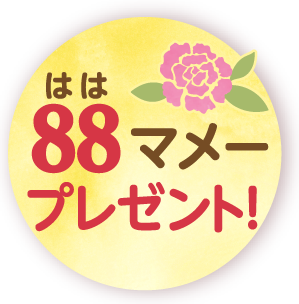 88(はは)マメー プレゼント!