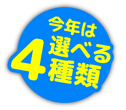 今年は選べる4種類!