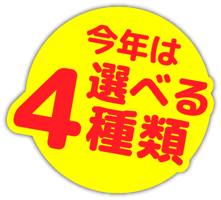 今年は選べる4種類!