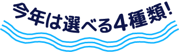 今年は選べる4種類！