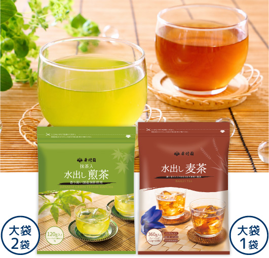 ゴクゴク水出し煎茶&麦茶セット