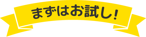 まずはお試し!