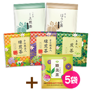 【糖美茶付】日本茶お試しセット (夏)