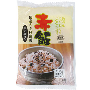 新潟産こがねもち赤飯×5個セット