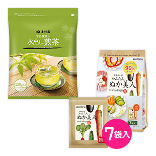 宇治抹茶入水出し煎茶とぬか美人セット