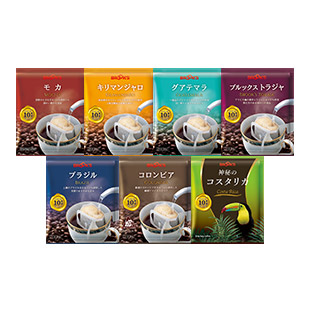 ギフト お父さんありがとうストレートコーヒー７種セット