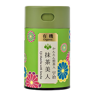 有機 かんたん煎茶入 宇治抹茶美人
