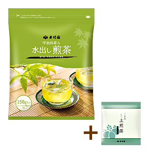 水出し煎茶2袋セット(うまみ抹茶入上煎茶付)