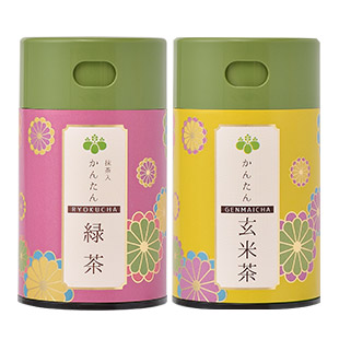 抹茶入 かんたん緑茶・玄米茶セット｜コーヒー通販 ブルックス