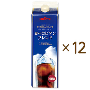 gift リキッドコーヒーヨーロピアンブレンド微糖12本