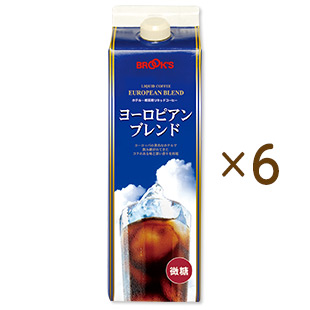 gift リキッドコーヒーヨーロピアンブレンド微糖6本