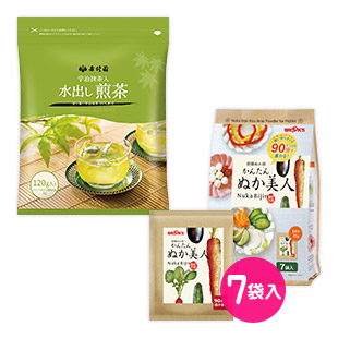 かんたん ぬか美人 7袋×2個+水出し煎茶セット