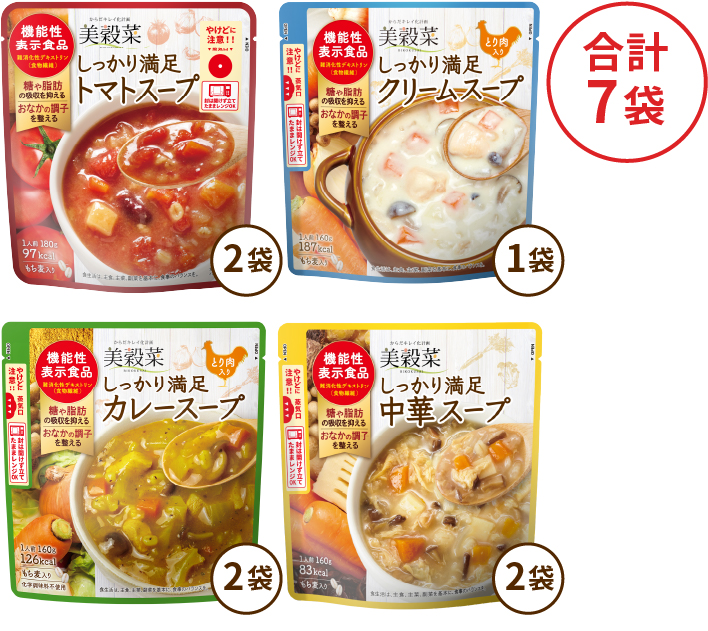 美穀菜しっかり満足スープ お試し7日間セット