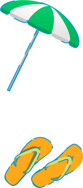 パラソルイラスト