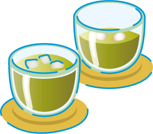 水出し煎茶イラスト