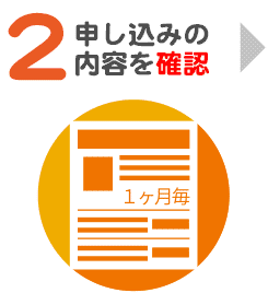 2 申し込みの内容を確認