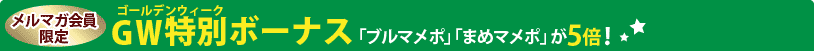 マメーポイント5倍