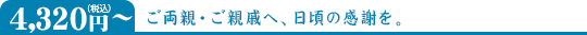 4,320円(税込)~
