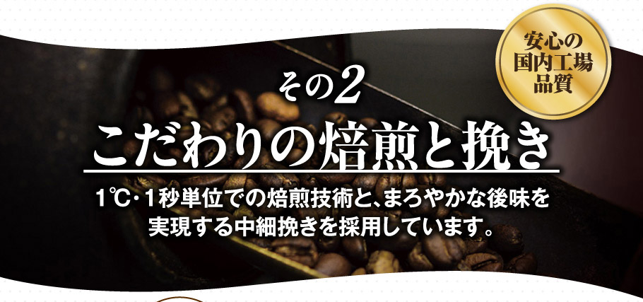 その2　こだわり焙煎と挽き
